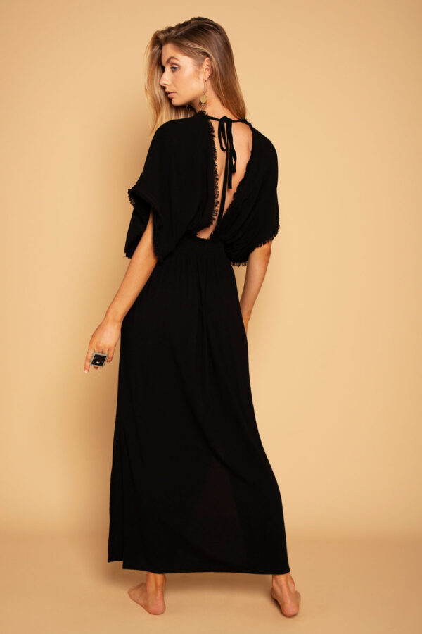 nikko cleopatra dress black 5 - CLEOPATRA DRESS-BLACK